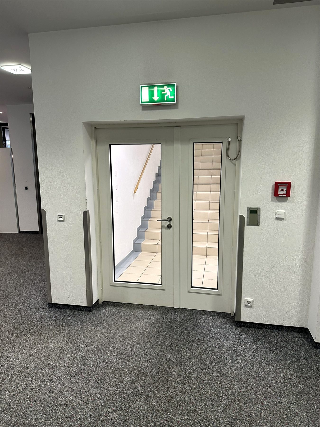 Automatische Brandschutztür Detailansicht