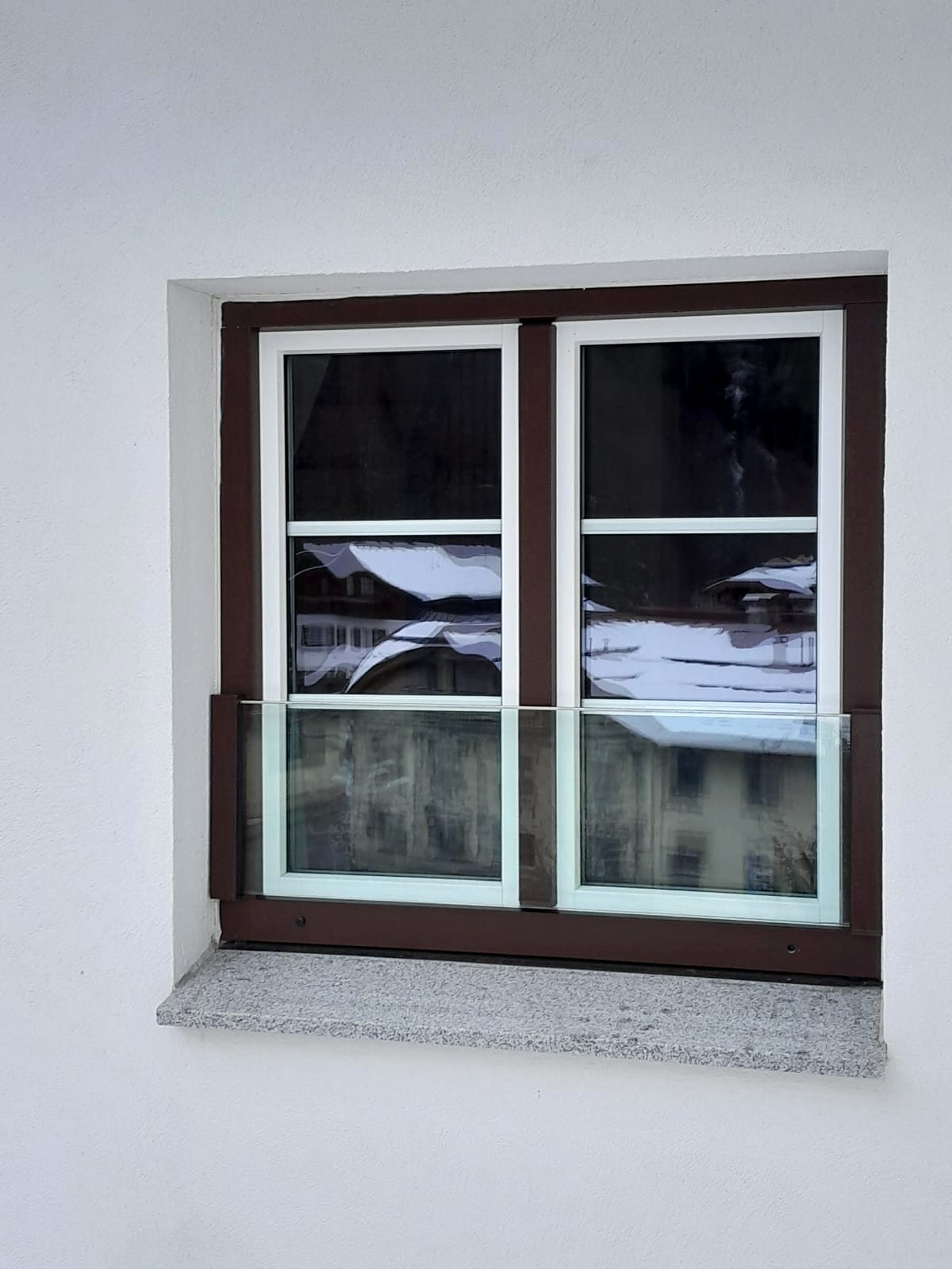 Ganzglas-Absturzsicherung Detailansicht