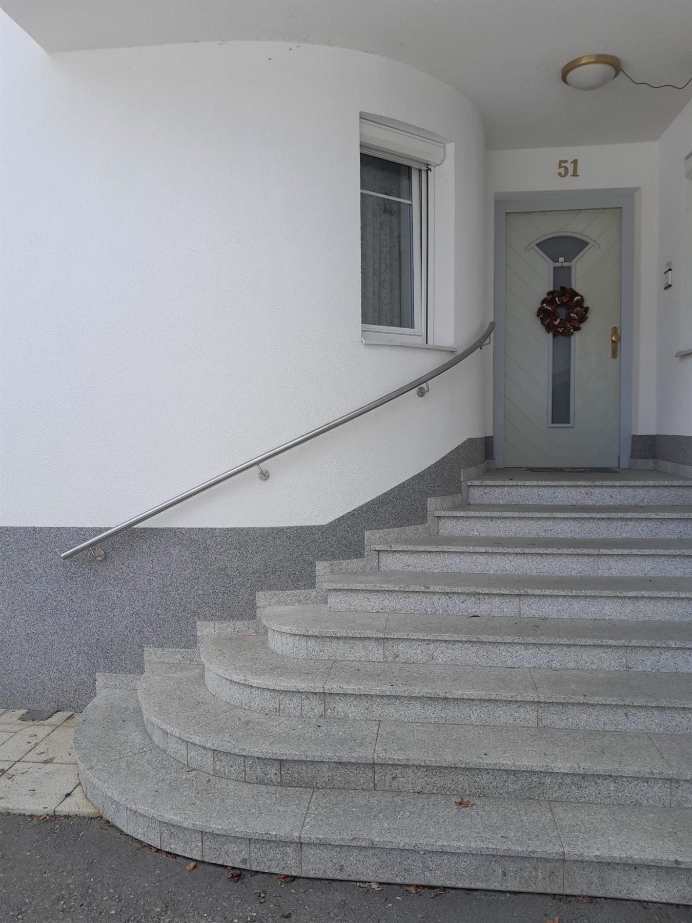 Handlauf gebogen aus Edelstahl